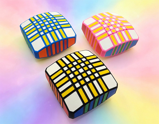 ZEPUZZLES 1x7x7 Floppy Cube Blue